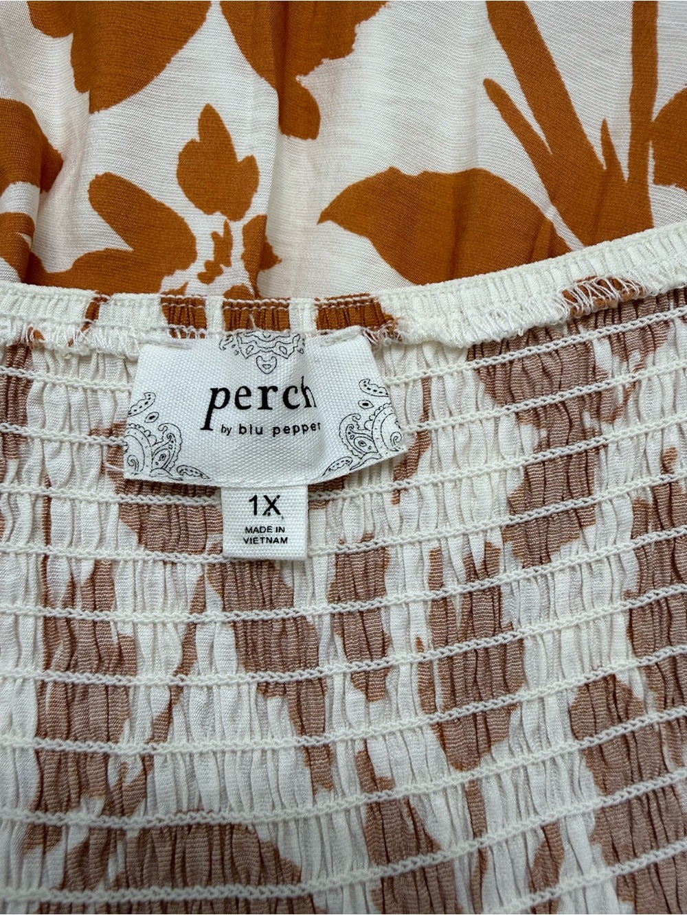 Blu Pepper White and Orange Floral Maxi Dress - Picture 6 of 7